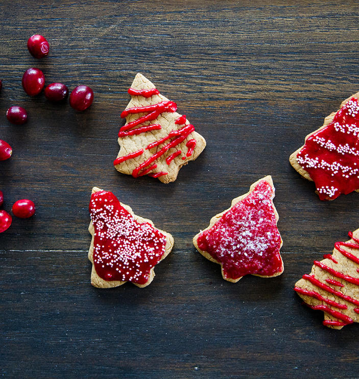 Spiced Sorghum Cookies with Cranberry Glaze - Sorghum Checkoff