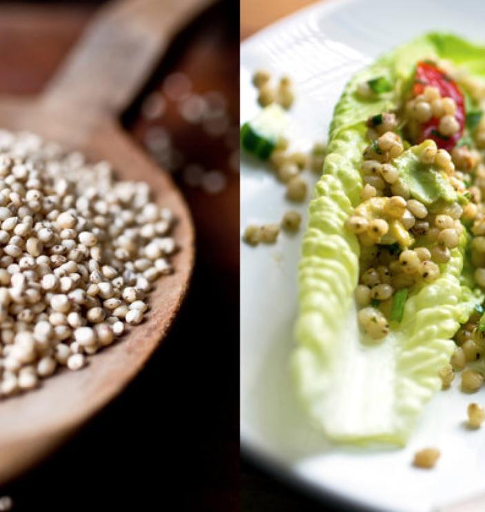 Sorghum Salad with Cucumbers, Avocado, and Cherry Tomatoes - Sorghum Checkoff