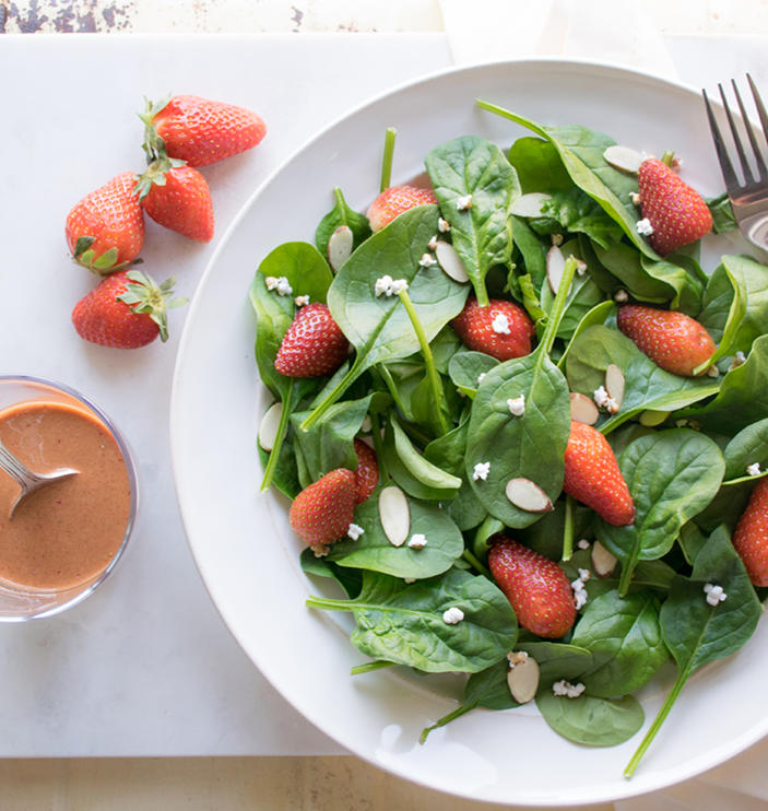 Spinach and Almond Sorghum Salad - Sorghum Checkoff