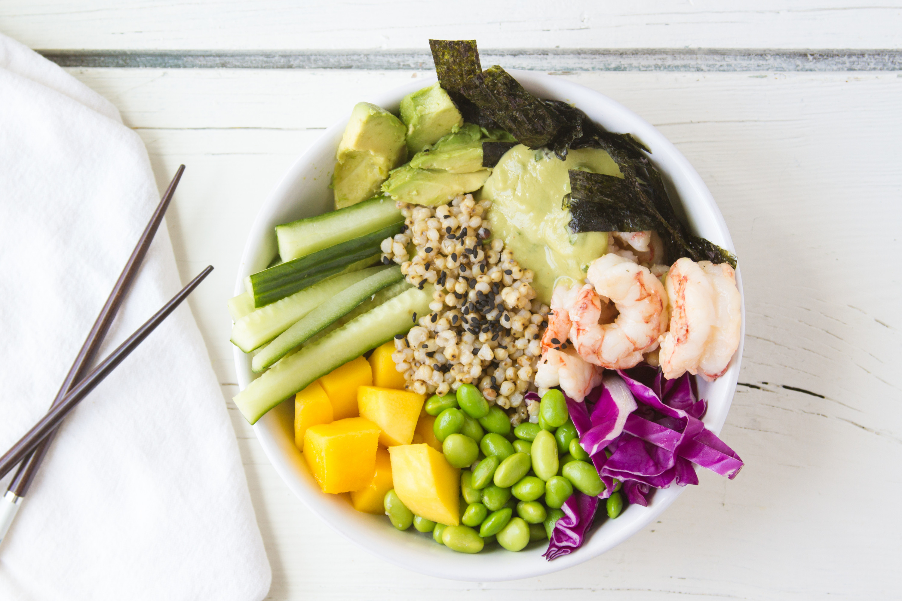 Sorghum and Shrimp Poke Bowl - Sorghum Checkoff