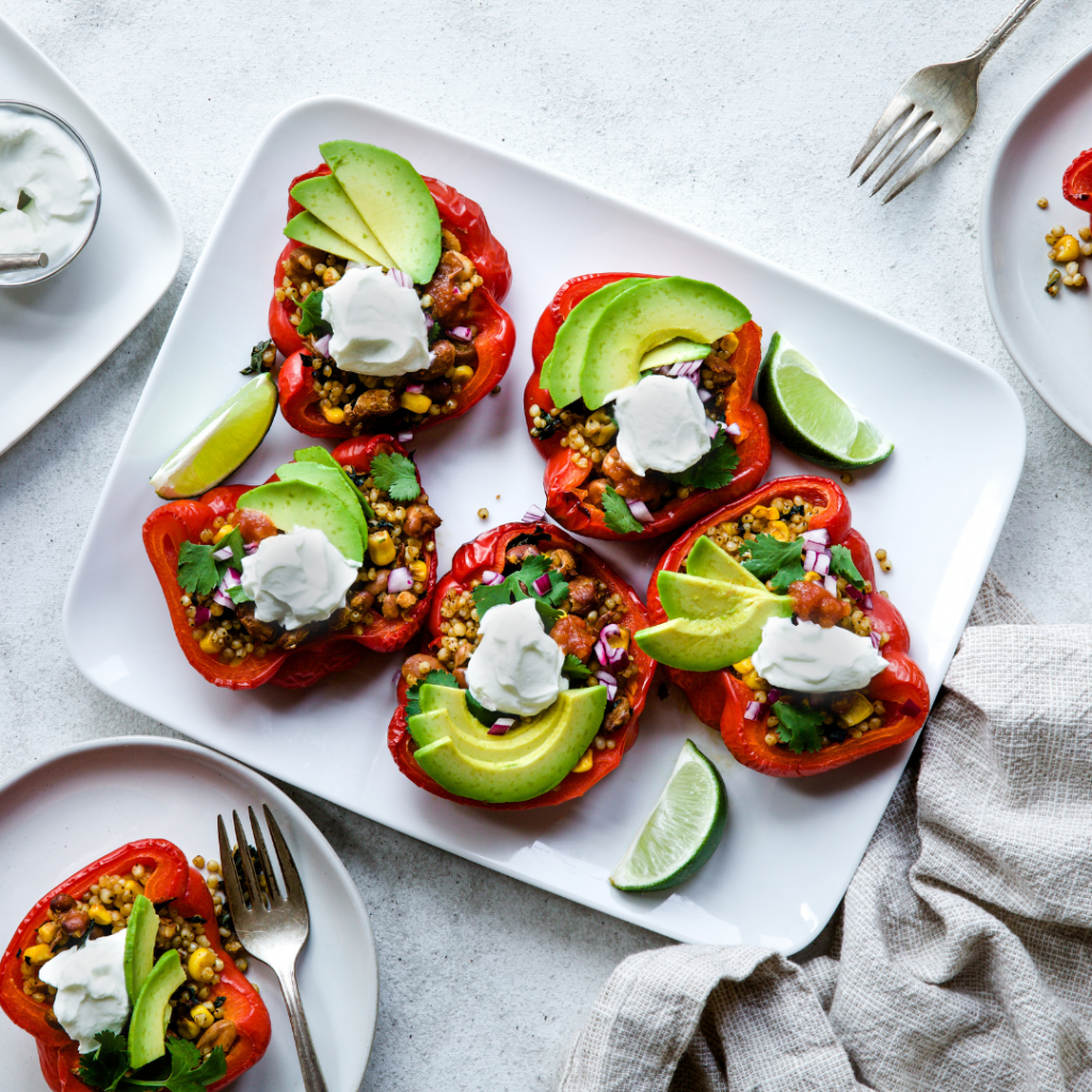 Sorghum Stuffed Peppers - Sorghum Checkoff