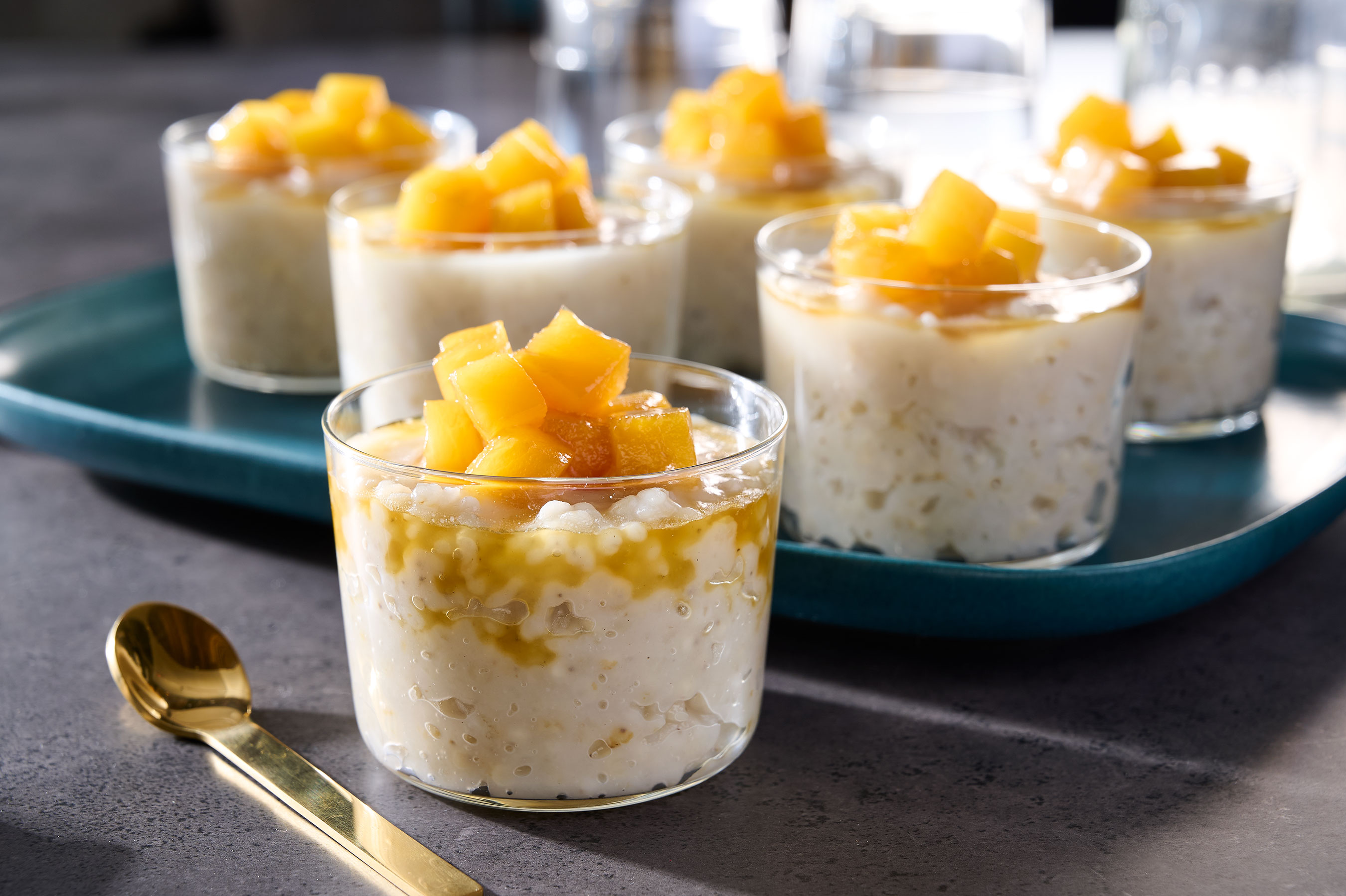 Coconut Sorghum Pudding with Sorghum Pineapple Compote-image