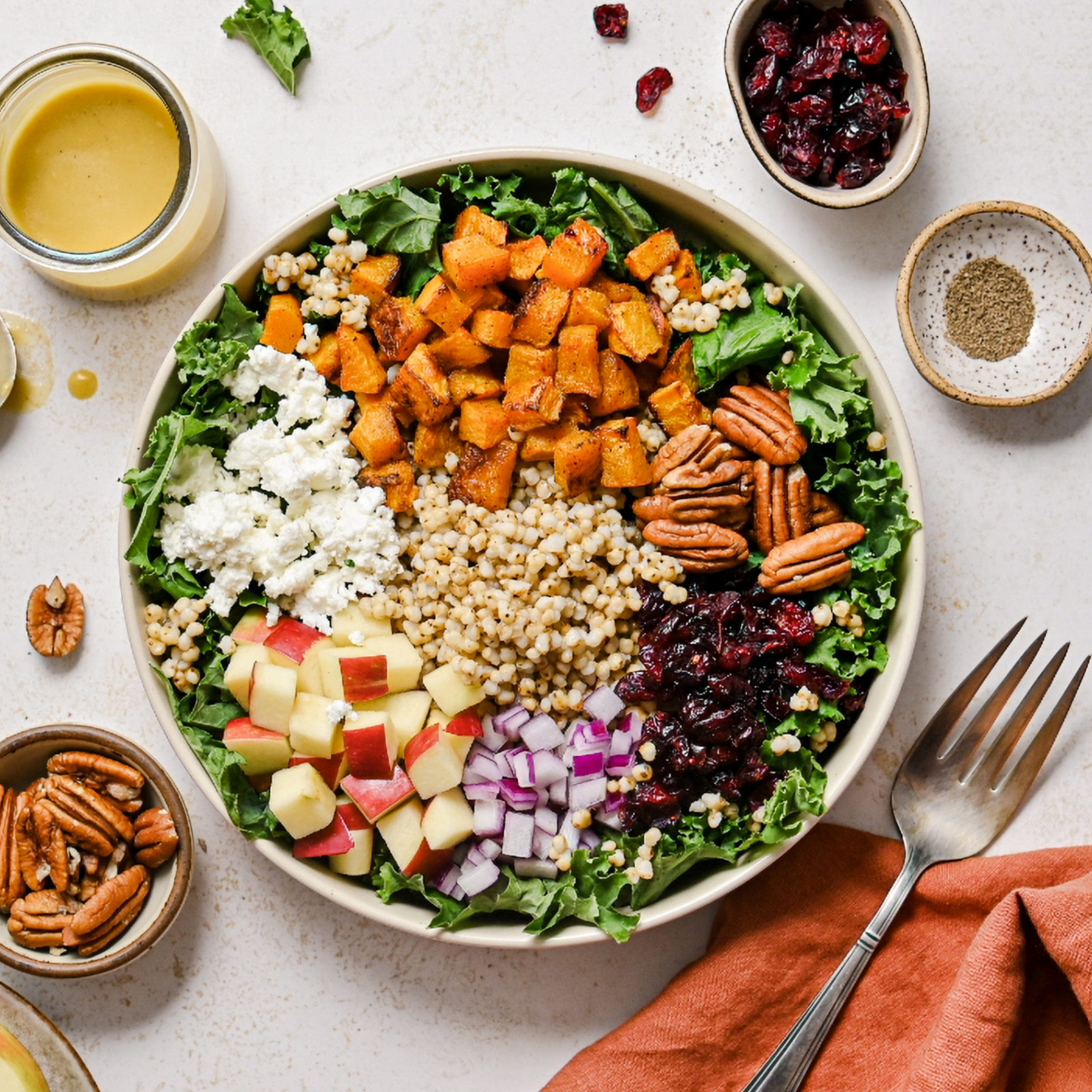 Sorghum Fall Harvest Salad with Sorghum Syrup Dressing-image