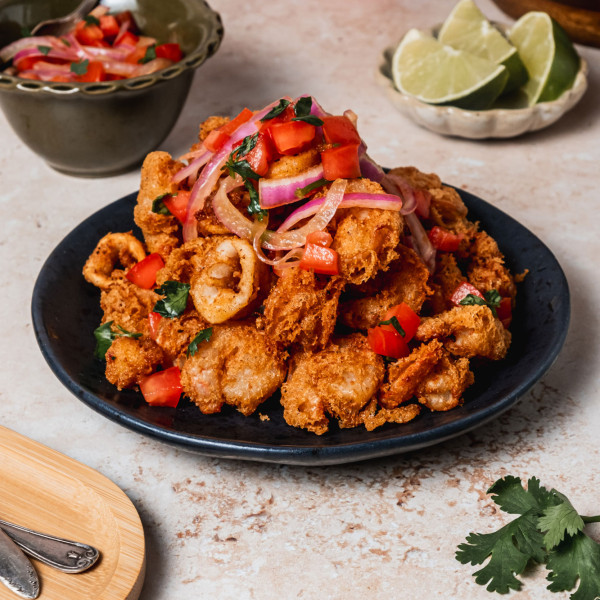 Jalea and Salsa Criolla recipe