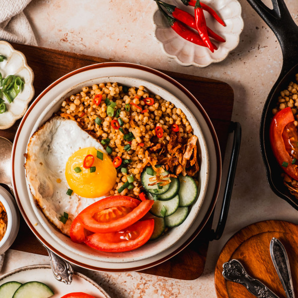 Nasi Goreng (Indonesian Stir-fried Sorghum) recipe